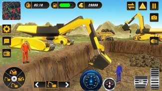 重型挖掘机施工卡车驾驶游戏 screenshot 1