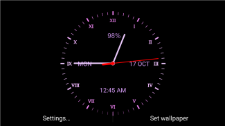 Analog Clock Live Wallpaper screenshot 0