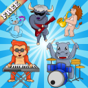 Música para niños Puzzle juego Icon