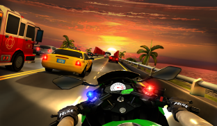 دراجة الشرطة متسابق الطريق السريع سباقات المرور screenshot 6