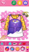 Glitter dress coloring and drawing book for Kids screenshot 9