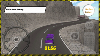 สีม่วง Hill Climb เกมแข่งรถ screenshot 0