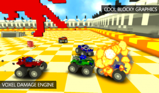 Blocky Monster Truck Smash screenshot 0