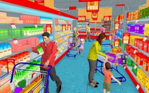 सुपरमार्केट किराना खरीदारी मॉल परिवार खेल screenshot 0