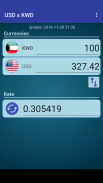 US Dollar to Kuwaiti Dinar screenshot 1