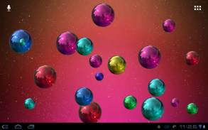 Space Bubbles Live Wallpaper screenshot 1