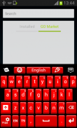 Rojo rubí Keyboard Skin screenshot 1