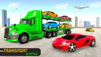 Crazy Truck Car Transport Game screenshot 0