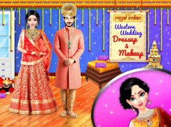 Royal Indian Western Wedding Dress-up and Makeup screenshot 0