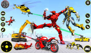 बाइक रोबोट कार ट्रांसफॉर्म गेम screenshot 8