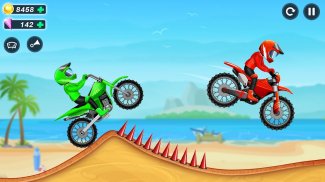 儿童自行车赛车山：免费摩托车游戏惊人的孩子们的自行车赛车游戏的极端山地自行车特技山赛车乐趣 screenshot 6