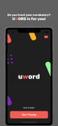 Uword: Online Word Game screenshot 1