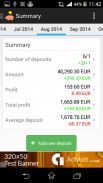 Deposits screenshot 1