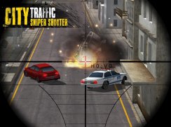 Tráfego de cidade Sniper Sho screenshot 9