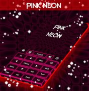 Pink Neon Keyboard Theme screenshot 4