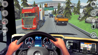 No caminhão Dirigindo Rodovia Corrida Simulador screenshot 2