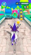 Rainbow Unicorn Game Lari Lari screenshot 2