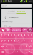 Pink Bubblegum GO Keyboard screenshot 3