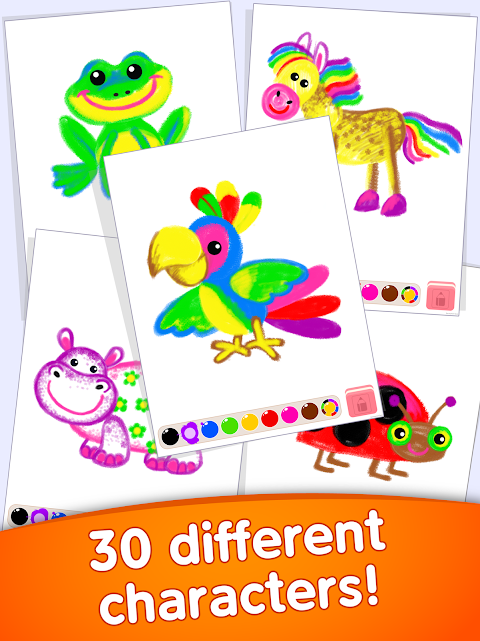 Colorir por crianças: Jogos infants de colorir gratis & Jogo de pintar para  meninas e meninos sem internet::Appstore for Android