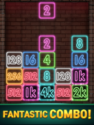 Drop Number : Neon 2048 screenshot 4