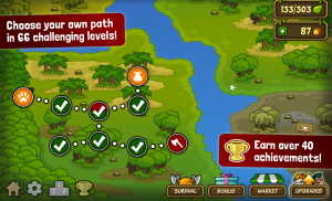 森林防御战: 猴子传奇 塔防 - Lumberwhack screenshot 2