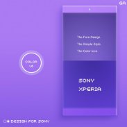 COLOR™ XPERIA Theme | PURPLE screenshot 1