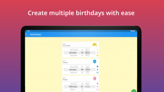 Birthday calendar reminder screenshot 14