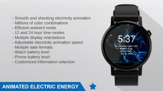 Electric Energy Watch Face - Wear OS Smartwatch screenshot 5