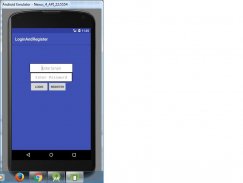 Login and Register Application screenshot 1
