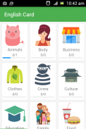 English vocabulary : flashcard screenshot 0
