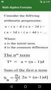 Algebra Formulas screenshot 1