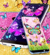 Glitter butterfly wallpapers screenshot 4