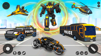 Police Bus Robot Bike Games screenshot 3