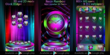 Neon Rainbow Go Locker theme screenshot 4