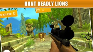 Wildlife Jungle King Hunt 3D - Lion Revenge Sim screenshot 4