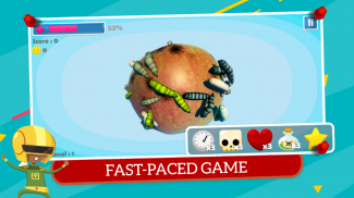 Apple Guard: Worm Attack Protect Games screenshot 0