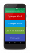 Synonyms, Antonyms & One Word screenshot 0