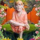 Divine Saibaba in the Garden Icon