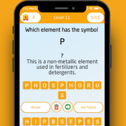 Chemistry periodic table quiz screenshot 1