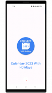 Calendar 2023 & Holidays screenshot 2