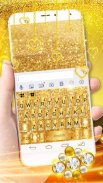 Tema Keyboard Luxury Gold screenshot 0