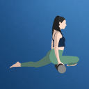 Foam Roll Massage Flexibility Icon