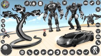 Serpente Transformar Robô Guerra jogos screenshot 2