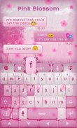 Pink Blossom GO Keyboard Theme screenshot 3