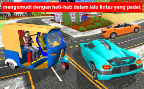 Becak Mengemudi Simulator screenshot 3