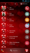 Love Red Heart Valentine Phone Dialer Theme screenshot 5