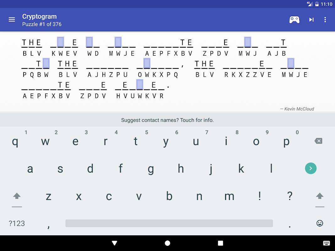 Cryptogram - puzzle quotes - Загрузить APK для Android | Aptoide