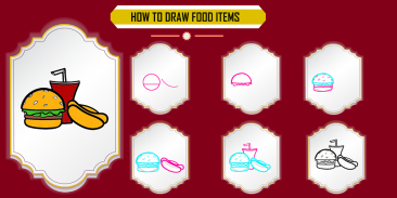 Learn how to draw desserts, fast food step by step screenshot 0