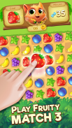 Tropicats: Quebra-cabeças de combinações de frutas screenshot 1