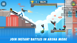 Stick Combats: Juego de disparos JcJ en línea screenshot 19